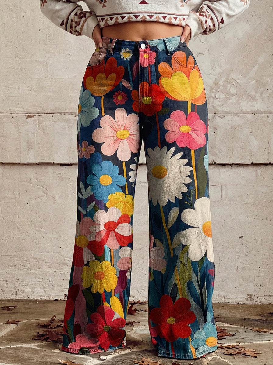 Orla - Bloemrijke Wijde Broek