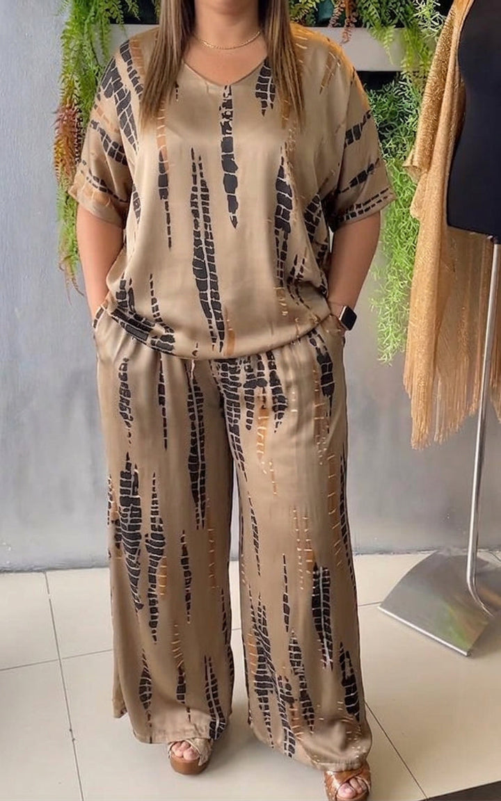 Freya – Co-ord Set Gedrukt Twee-Delig