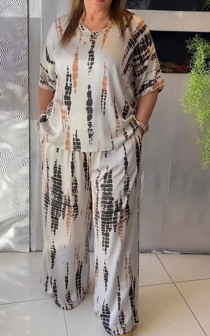 Freya – Co-ord Set Gedrukt Twee-Delig