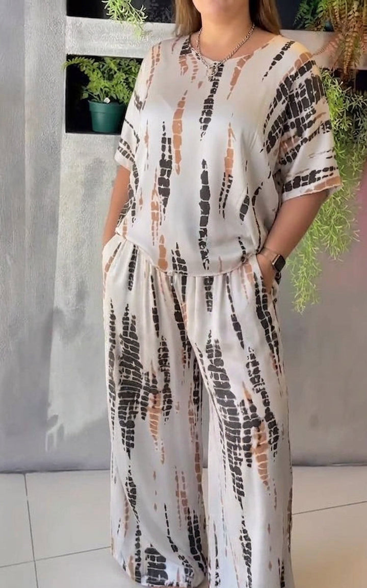 Freya – Co-ord Set Gedrukt Twee-Delig