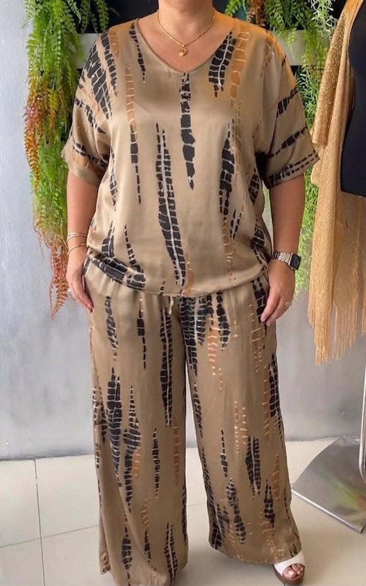 Freya – Co-ord Set Gedrukt Twee-Delig