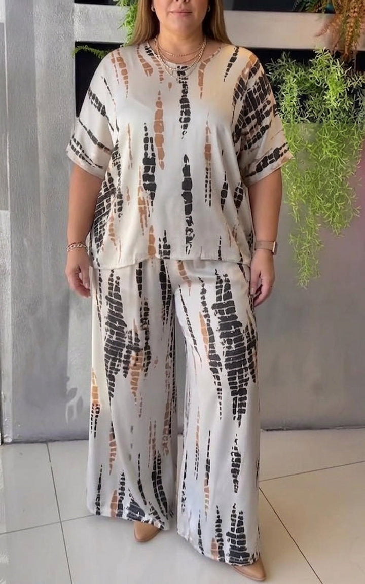 Freya – Co-ord Set Gedrukt Twee-Delig