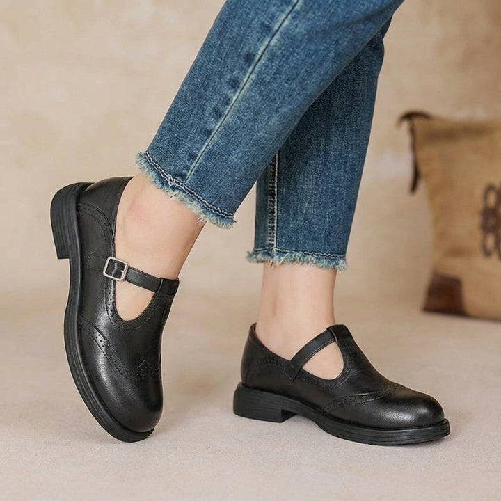 Odette | Leren Mary Janes