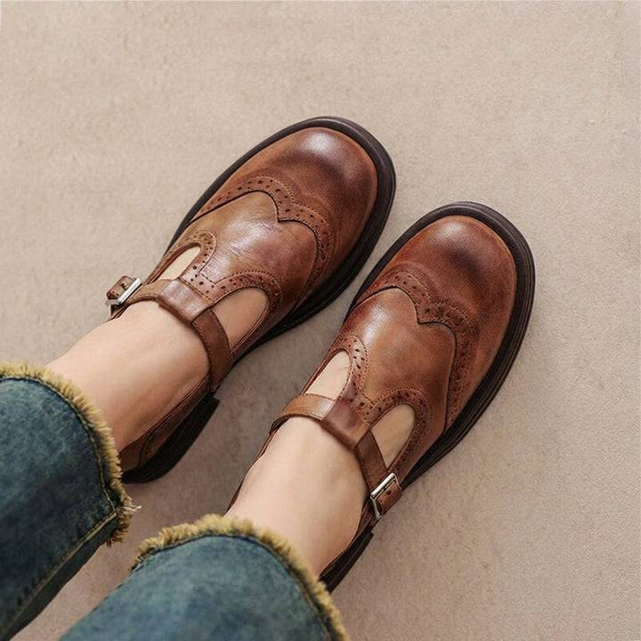 Odette | Leren Mary Janes