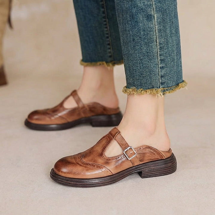 Odette | Leren Mary Janes
