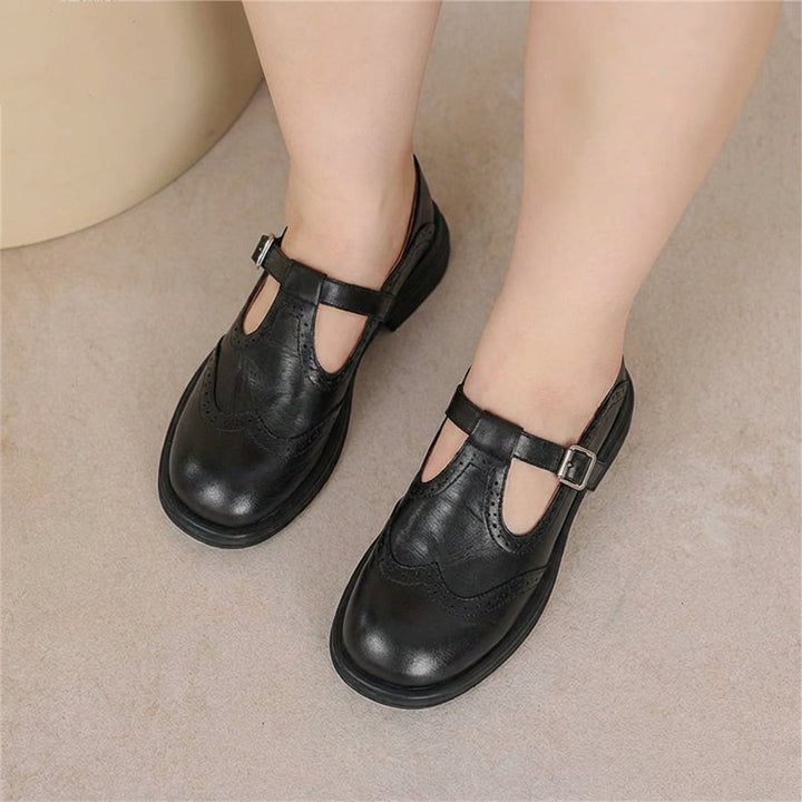 Odette | Leren Mary Janes