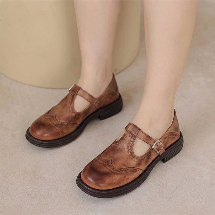 Odette | Leren Mary Janes