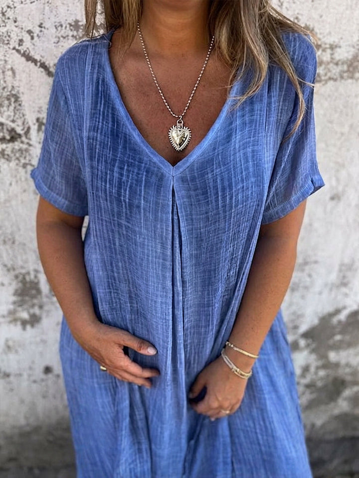 Thea | Linnen Midi Jurk
