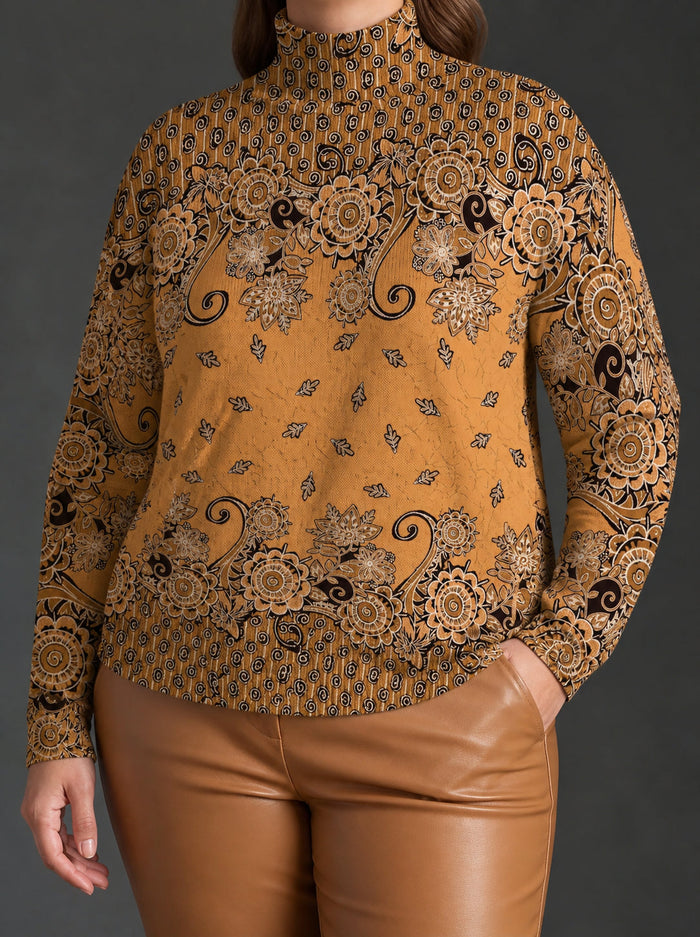 Dames Coltrui met Paisleyprint en Ontspannen Pasvorm
