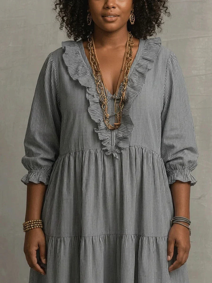 Soraya | Boho Lange Mouwen Maxi Jurk