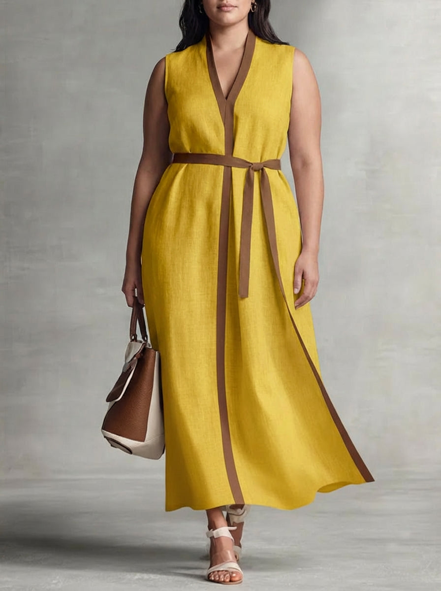 Hazel | Mouwloze Maxi Jurk