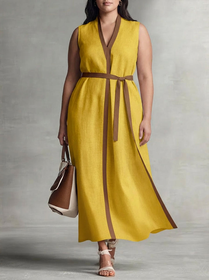 Hazel | Mouwloze Maxi Jurk