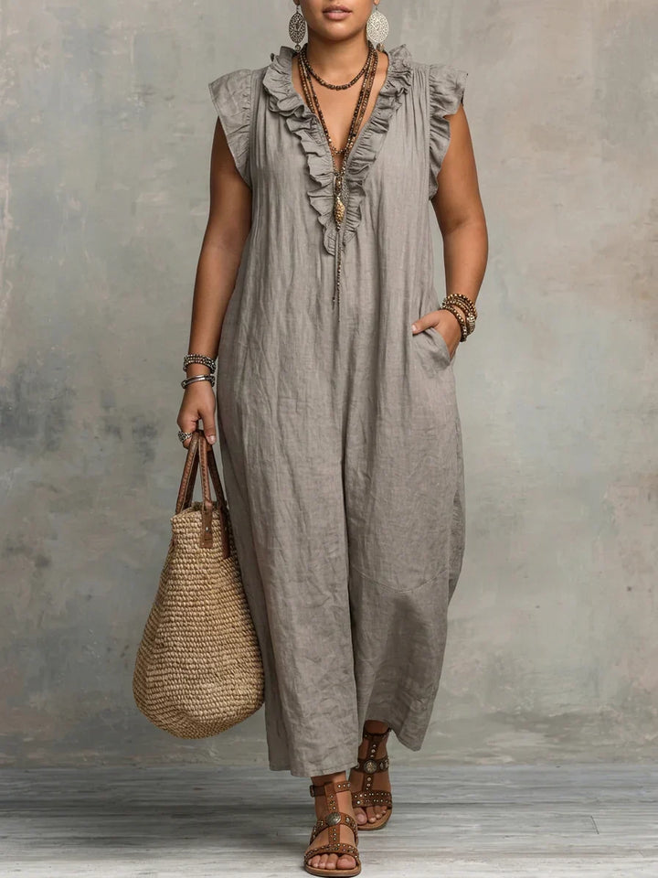 Esmé | Boho Ruffle Maxi Jurk