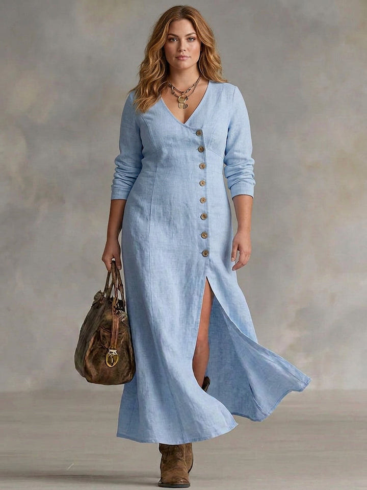 Calla | Knopen Maxi Jurk