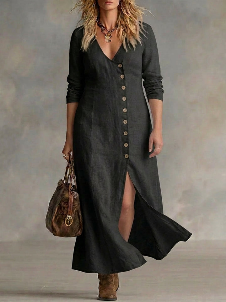Calla | Knopen Maxi Jurk