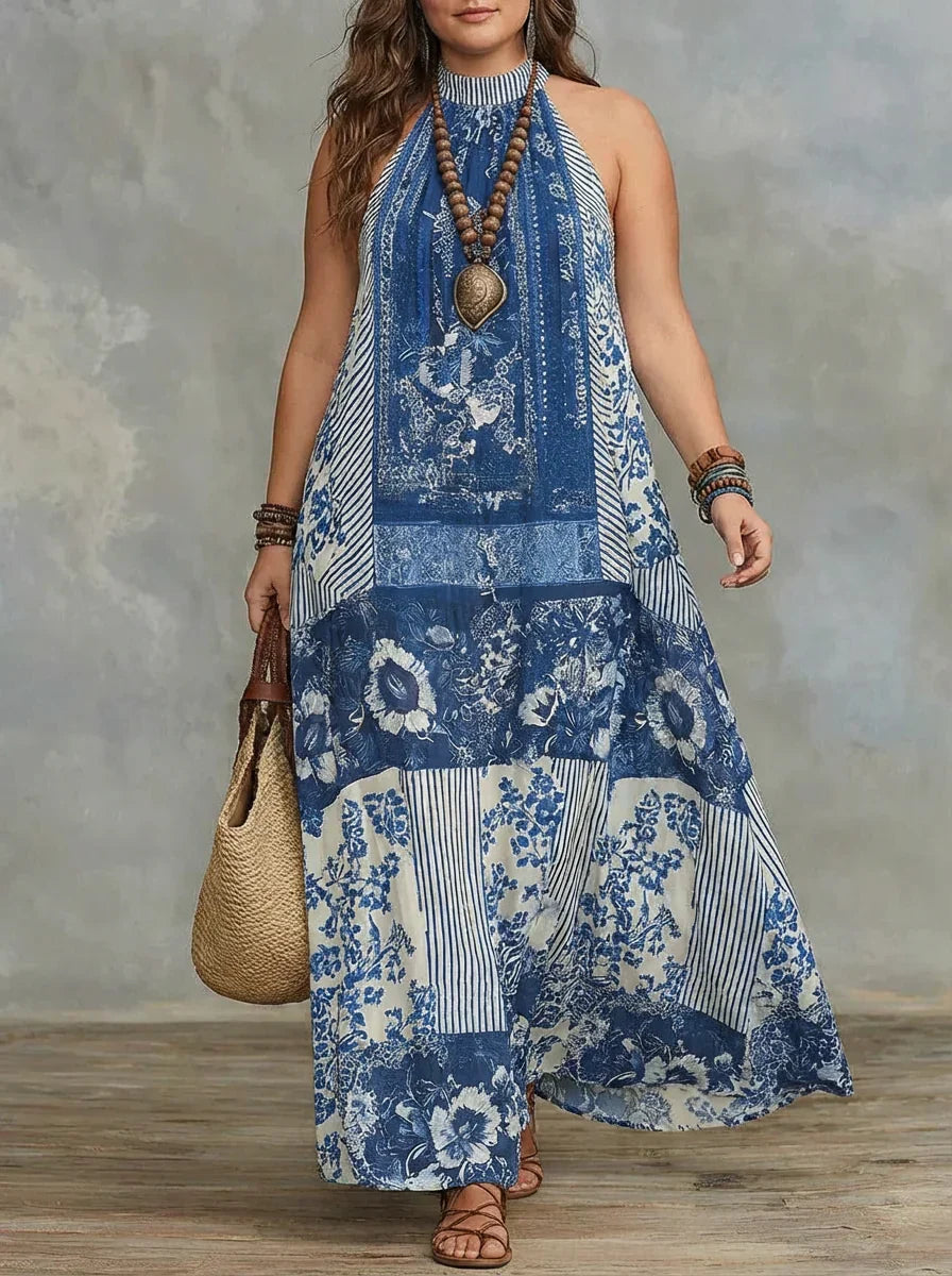 Ilse | Patchwork Maxi Jurk