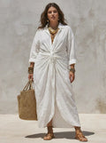 Saskia | Knoop Maxi Jurk