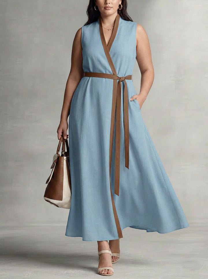 Hazel | Mouwloze Maxi Jurk