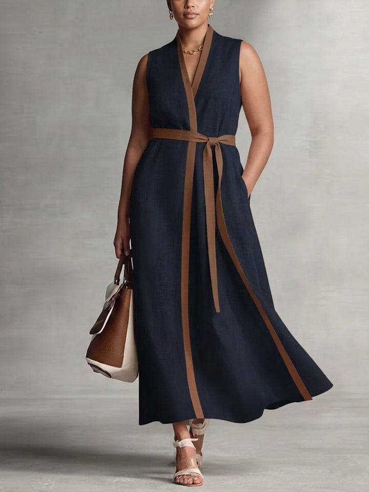 Hazel | Mouwloze Maxi Jurk