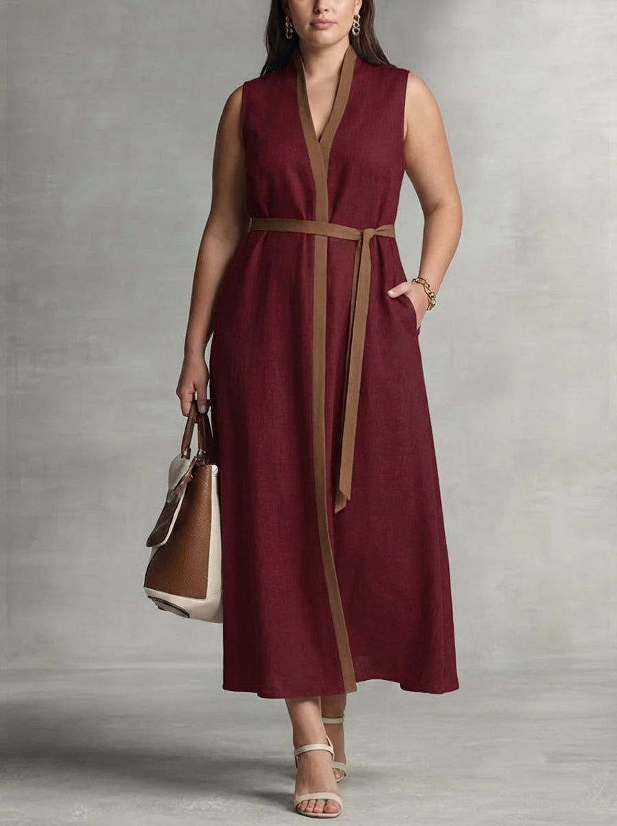 Hazel | Mouwloze Maxi Jurk