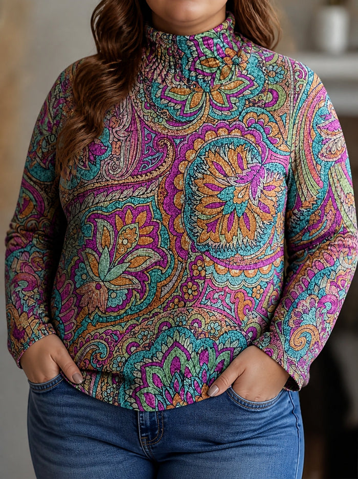 Dames Coltrui met Paisleyprint en Ballonmouwen