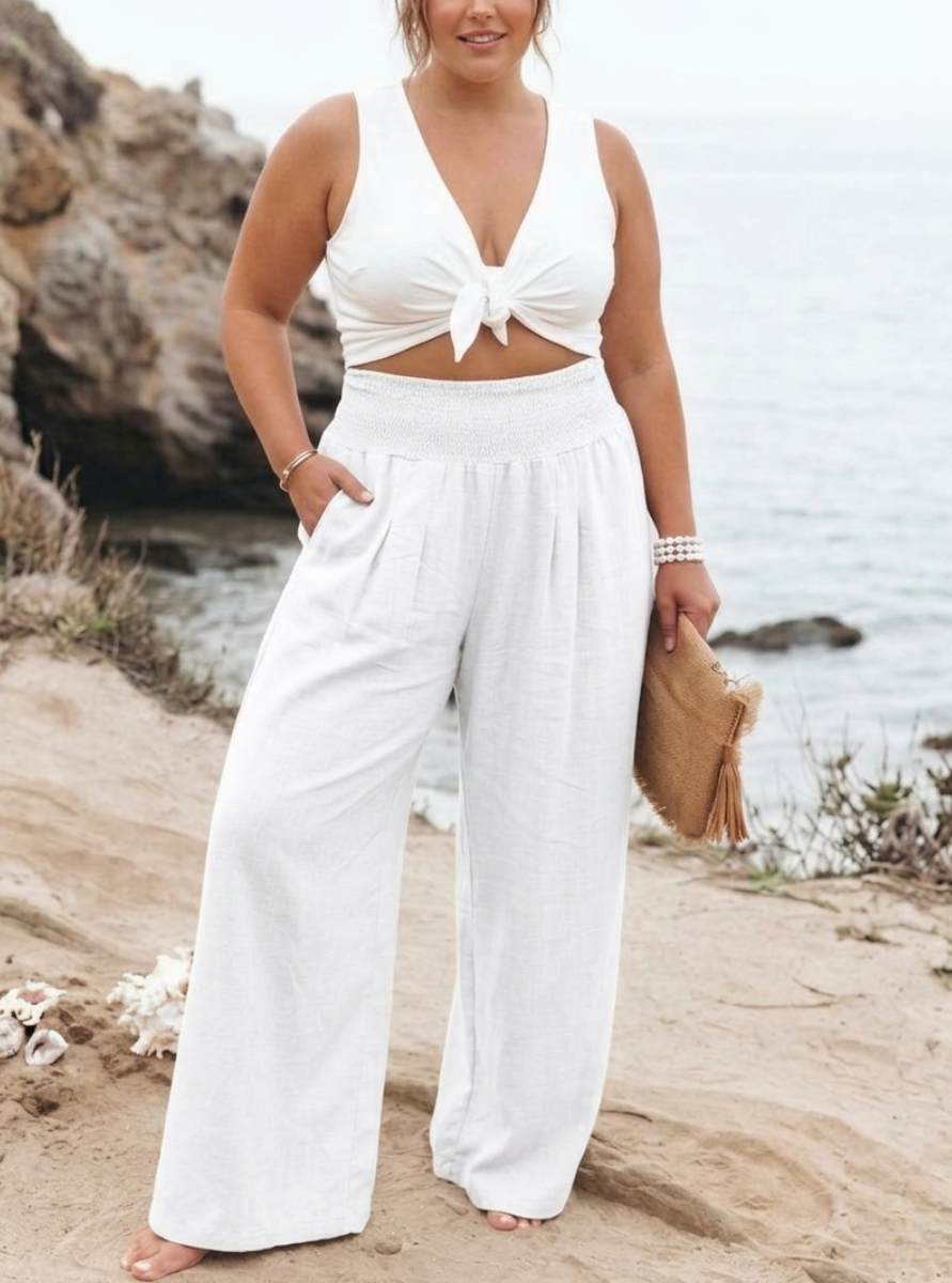 PRIYA – REMI WIDE-LEG LINEN Broeken