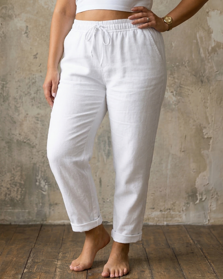Sorrel | Relaxed Linnen Broek met Touwtjes
