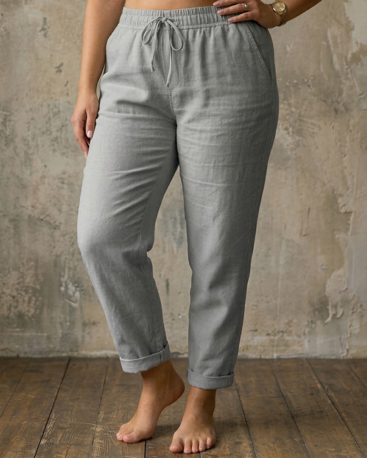 Sorrel | Relaxed Linnen Broek met Touwtjes