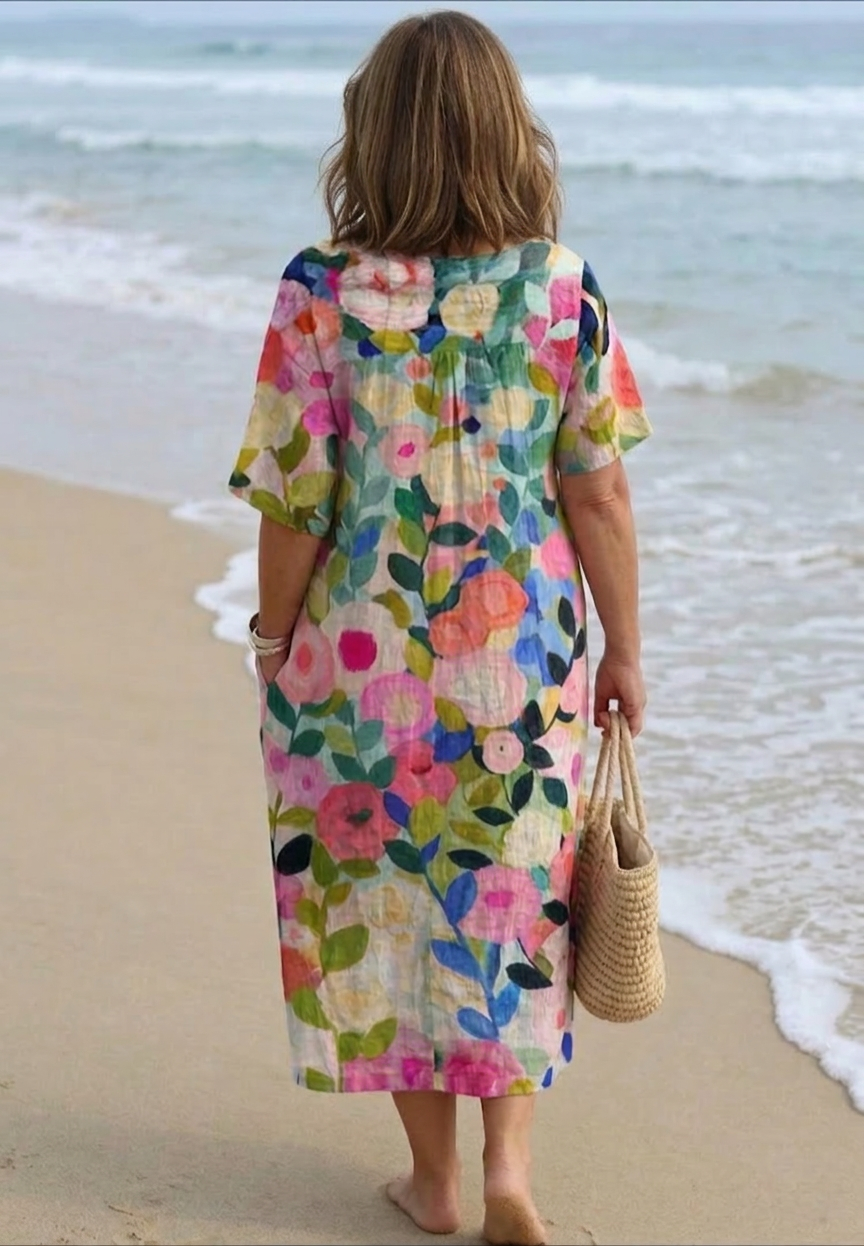 Ember - Vintage Bloemenjurk
