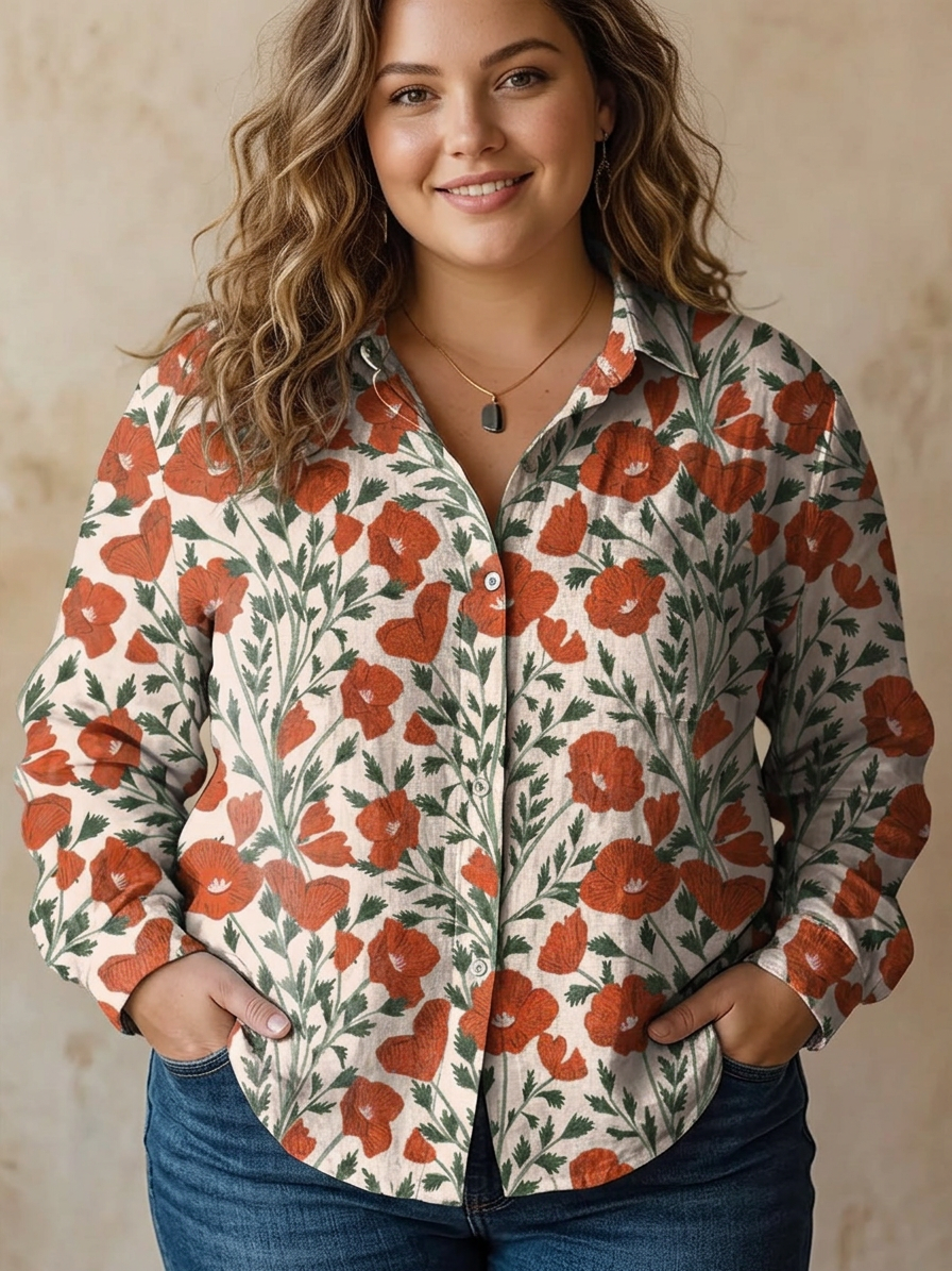 Belen | Zomer Poppy Bloemenpatroon