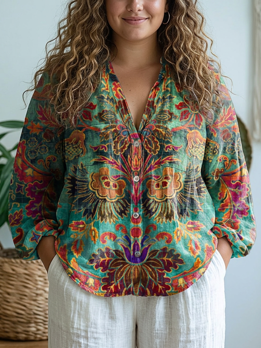 Rhea | Vrouwen Vintage Mooie Bloemen Kunstafdruk