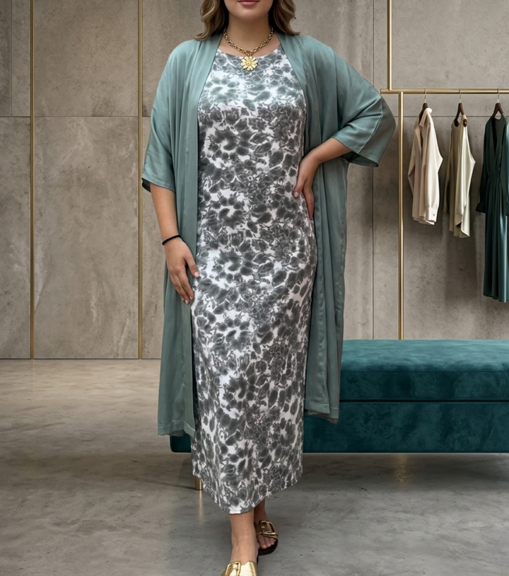 Harlow | Elegante Jurk met Cardigan