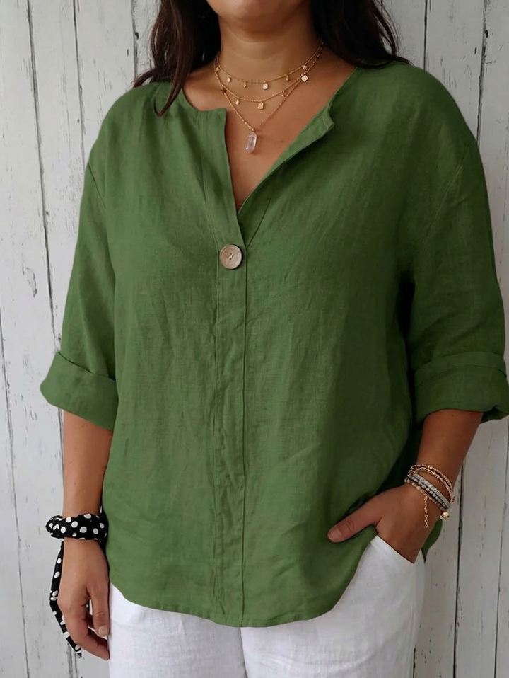 Lucienne - Casual V-Hals Blouse