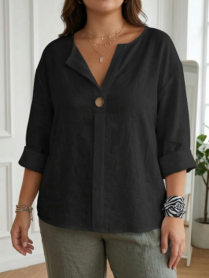 Lucienne - Casual V-Hals Blouse