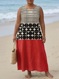 Leona Colorblock Midi Jurk