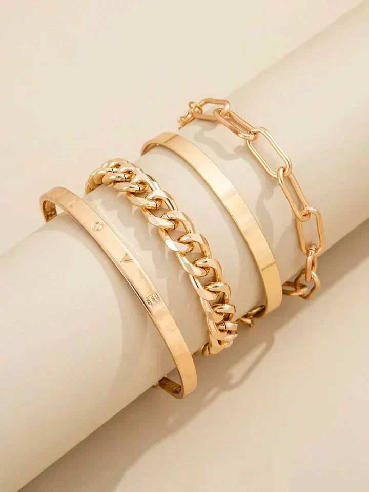 Maeve Mercer Armband Set | Goud