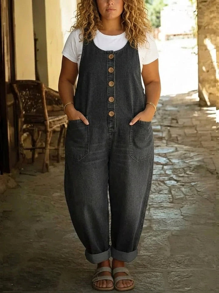 Lior | Vintage Gewassen Katoenen Denim Overalls