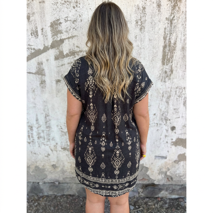 Lottie | Boho Jurk Katoen-Linnen