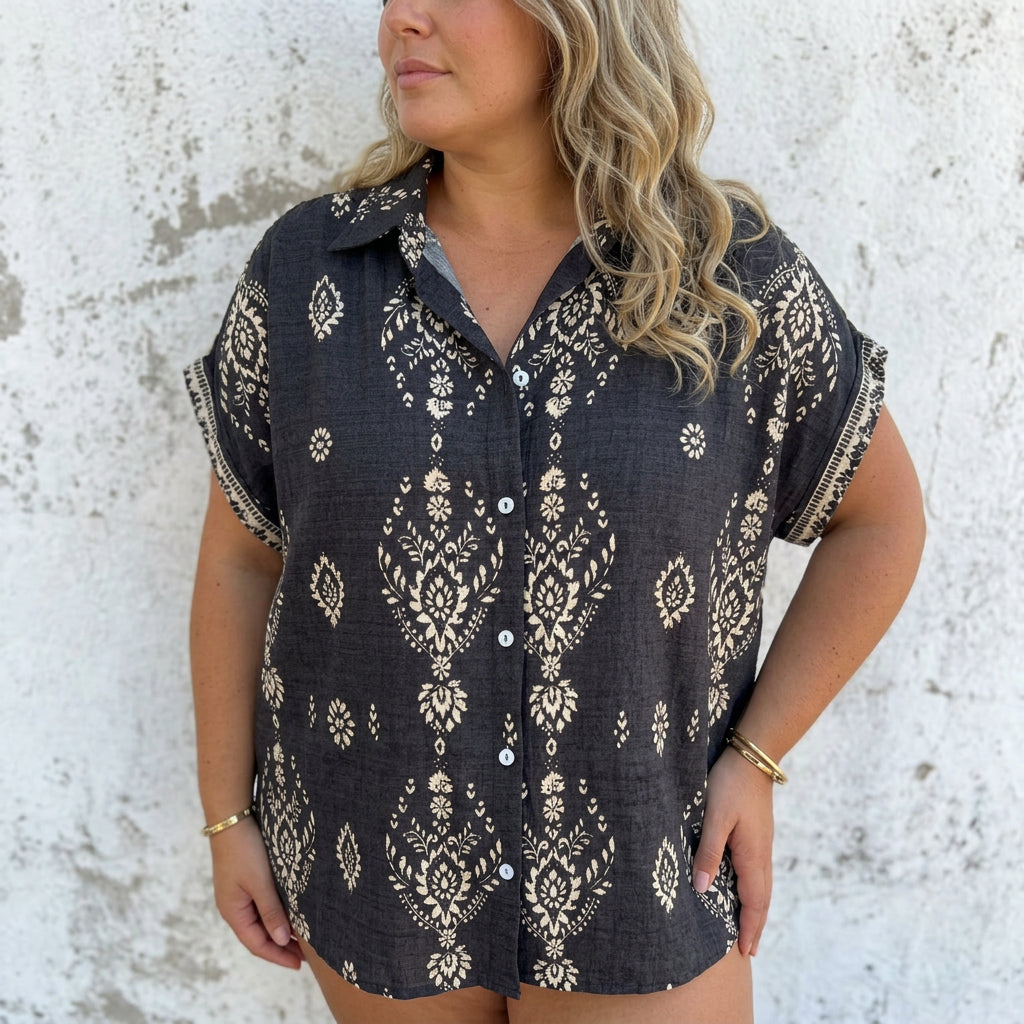 Lottie | Boho Jurk Katoen-Linnen
