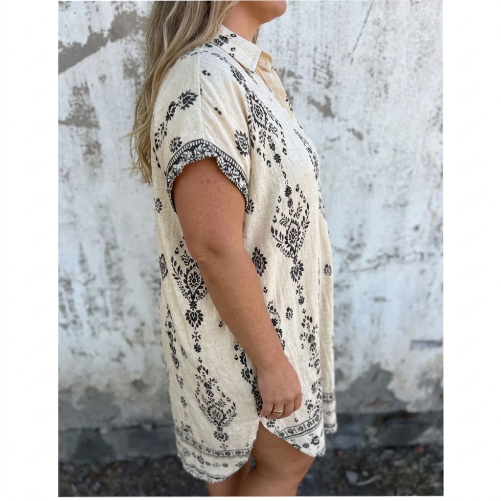 Lottie | Boho Jurk Katoen-Linnen