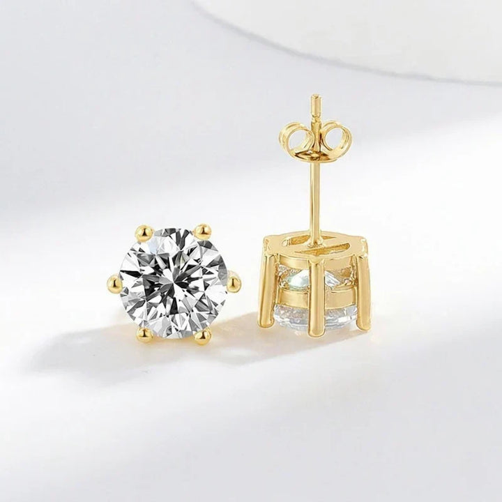 Vael oorbellen | Wit Goud