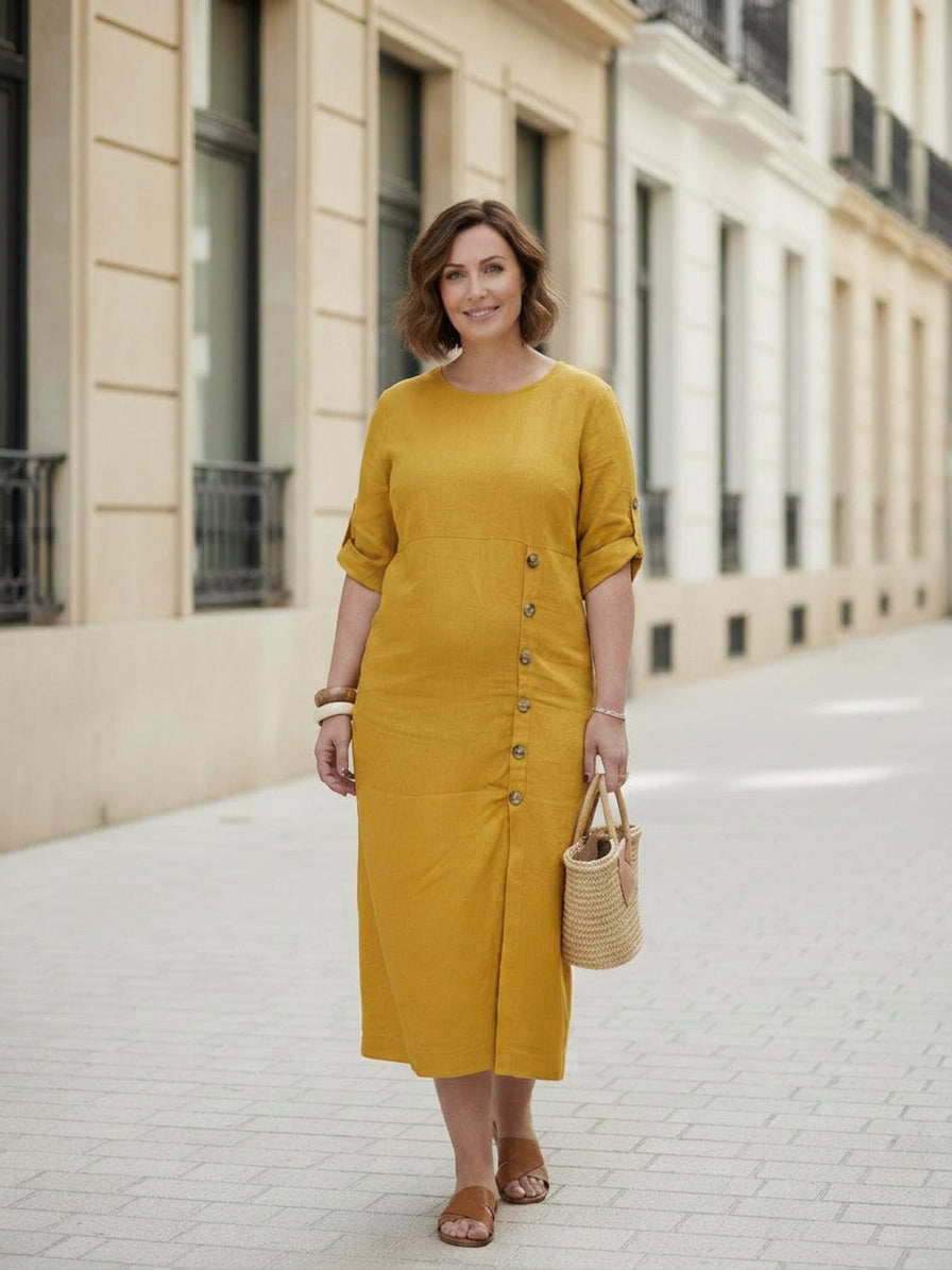 Esmé - Linnen Elegantie Jurk