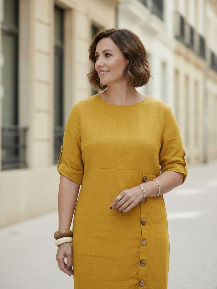 Esmé - Linnen Elegantie Jurk