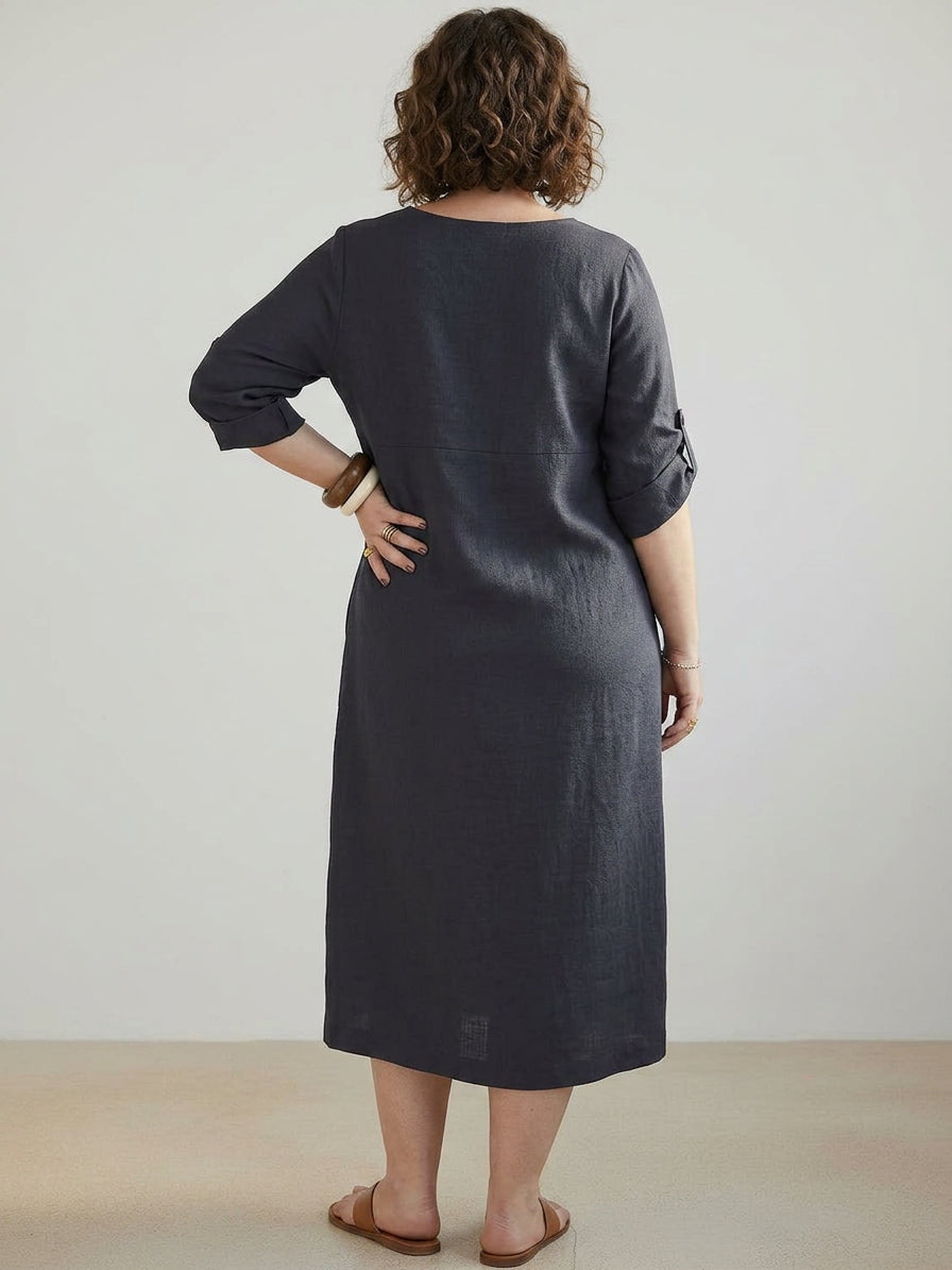 Esmé - Linnen Elegantie Jurk