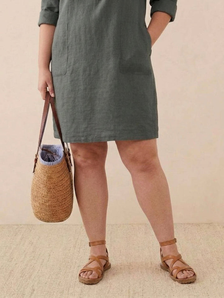 Irina - Tijdloze Klasse: Katoenen Jurk