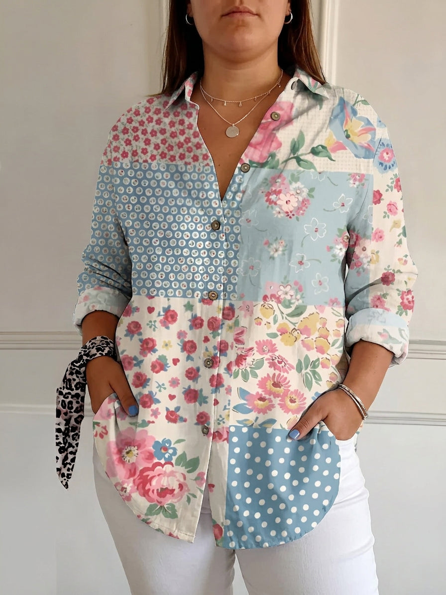 Opaline | Chic Blouse met Speelse Prints