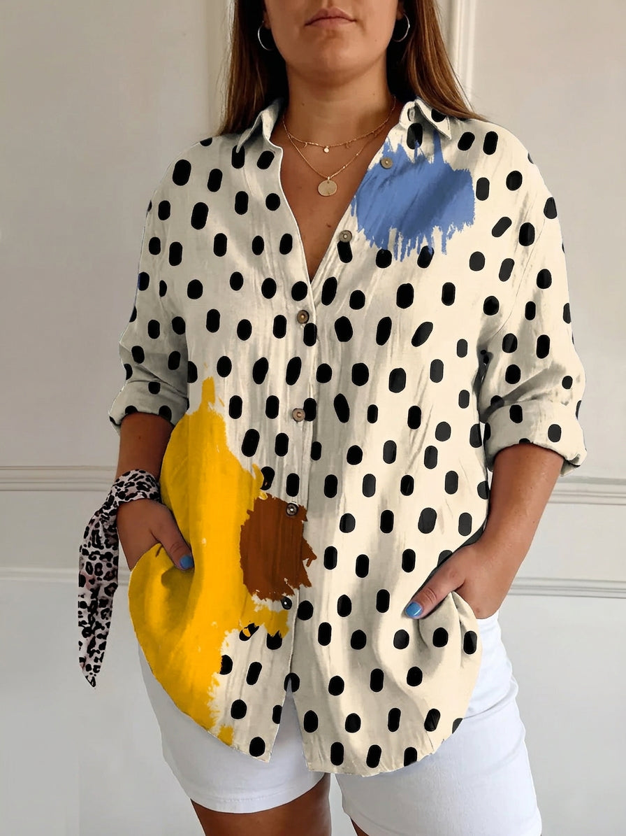 Opaline | Chic Blouse met Speelse Prints