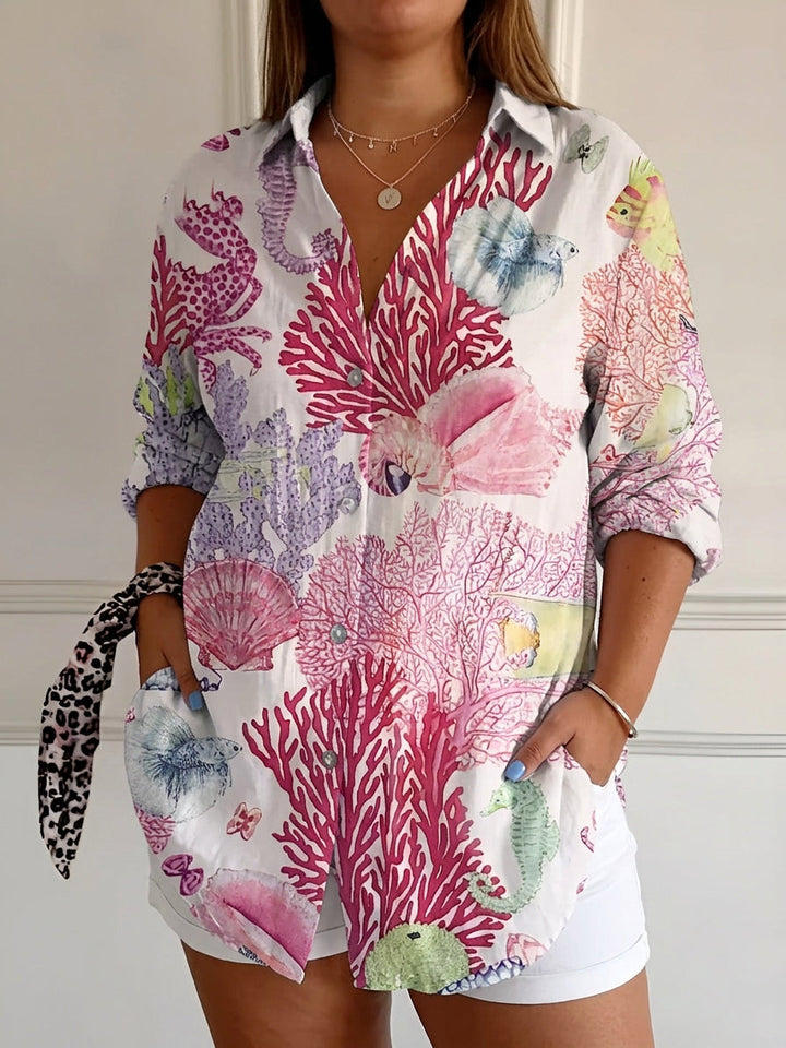 Opaline | Chic Blouse met Speelse Prints