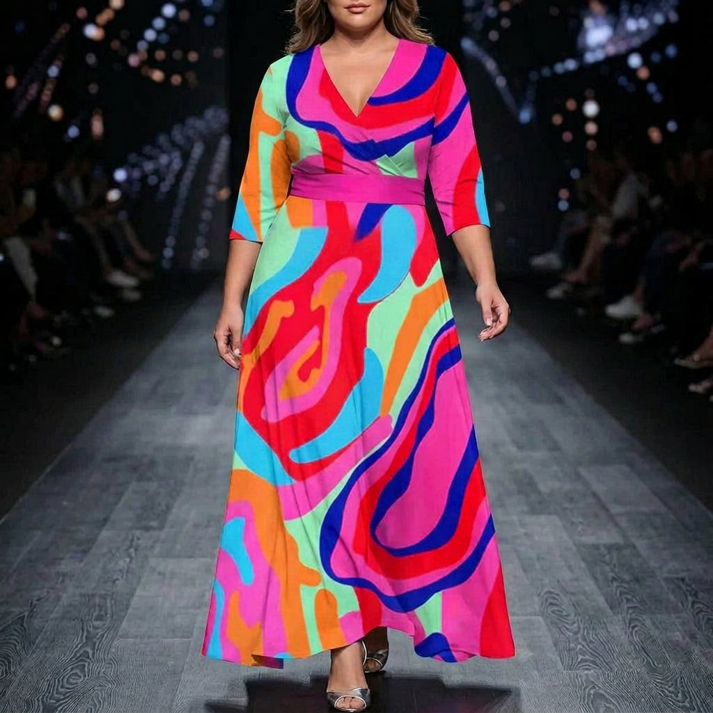 Vera | Chic Jurk met Bloemenprint