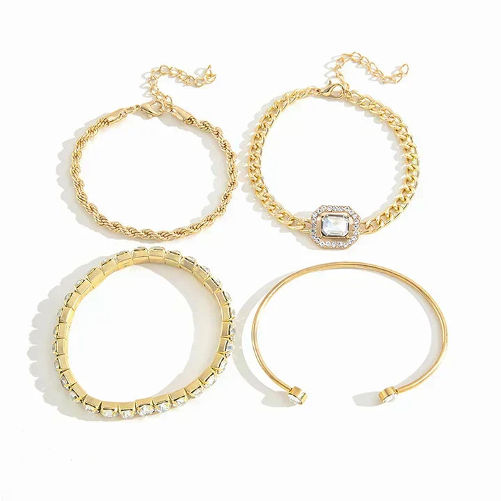 Yasmin Calvina Armband Set | Goud